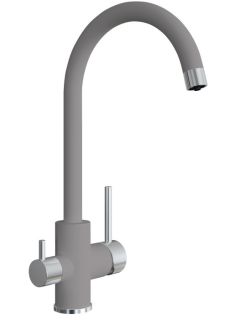 Смеситель для кухни Florentina Клио с подключением под фильтр грей